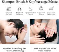 Cepillo masajeador de cabeza, cepillo de pelo para champú exfoliante cuero cabelludo masajeador de cabeza Cuidado del cuero cabelludo cepillo húmedo champú masajeador relajación regalo para Mujeres Hombres mascotas - details 0