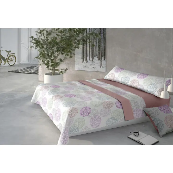 Juego de Sábanas Pierre Cardin CORALINA DORIS Rosa Cama de 90 - 1