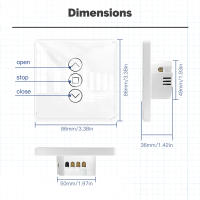 Interruptor De Cortina ZigBee MOES Panel De Toque De Vidrio 2.5D Inteligente Compatible Con Alexa Google Home Tuya Control Remoto Por App - details 15