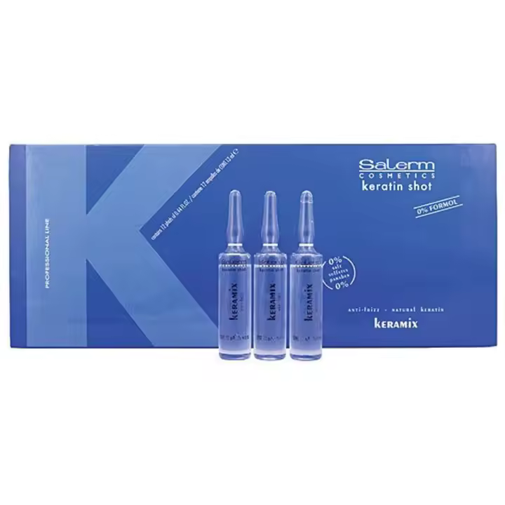 Salerm Keratin Shot  Keramix Anti Frizz Caja Ampollas 12 uni x 13 ml  0% Formol - 1