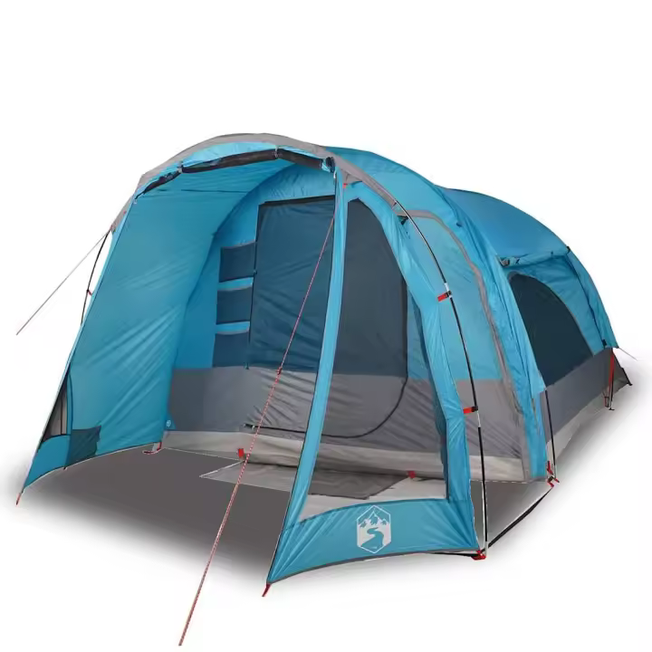 vidaXL Tienda de campaña familiar 6 personas impermeable azul - 1