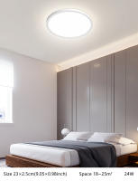 Luz De Techo LED Ultradelgada 0.9 Pulgadas 6W 9W 13W 18W 24W Para Sala De Estar Y Dormitorio Rango De Voltaje 85-265V Luz De Iluminación Moderna Para Cocina Comedor Estudio Baño - details 9