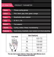 Guantes De Gimnasio Para Levantamiento De Peso Antideslizante Transpirables Para Hombres Y Mujeres Entrenamiento De Fitness Cycling Sin Dedós - details 0