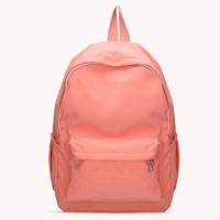 Mochila De Viaje Diario Para Mujer De Gran Capacidad En Color Sólido Con Cierre De Cremallera De Nylon Mochila Escolar Con Manijas Suaves Tamaño Grande 41x30x12cm - details 5