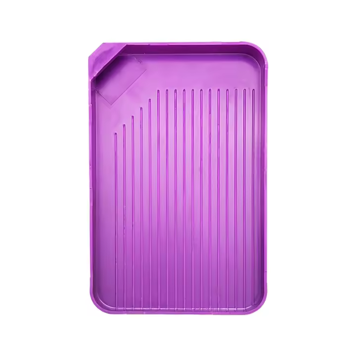 Tazón De Diamantes Para Pintura Grande Capacidad DIY Mosaico Artesanías 5D Herramienta De Plástico Morado Para Manualidades - 1