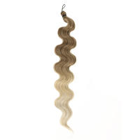 Extensiones De Cabello Sintético Body Wave 24 Pulgadas Naturales Para Mujer Hilo De Braided Textura Fibras De Alta Temperatura Paquete De 1 Strands - details 5
