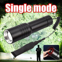 Linterna Táctica De Alta Luminosidad Para Caza Y Patrulla Nocturna Recargable USB Con Zoom Telescopio 3000M Luz LED Negro Aluminio Resistente Al Choque Y Al Agua - details 5