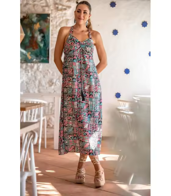 VESTIDO AZTECA CORAZON SUNSET & MOON Sunset and Moon PV2420B - 1