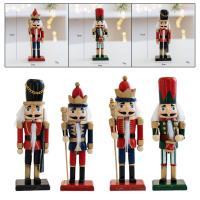 Nutcrackero De Madera Clásico Para Navidad Decoración Tradicional Figura De Adorno Para Mesa De Fiestas Regalo Para Niños - details 2