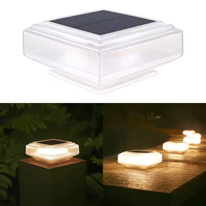 Lámpara Solar De Poste 30LED Para Exterior Luz De Capa De Pilar Impermeable Iluminación De Paisaje Para Jardín Villa Deco - 1