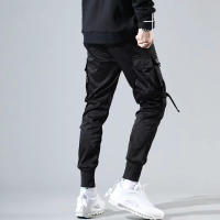 Pantalones De Jogger Harem Para Hombre En Color Negro Estilo Streetwear 2023 Pantalones Cargo Casual Con Bolsillos De Moda Oversize Para Verano - details 4