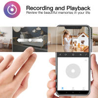 Monitor De Bebé KERUI Con Montaje En Pared Cámara IP HD Video WiFi Mini Sensor De Movimiento Temperatura Y Sonido Compatibilidad Tuya Smart Home - details 11
