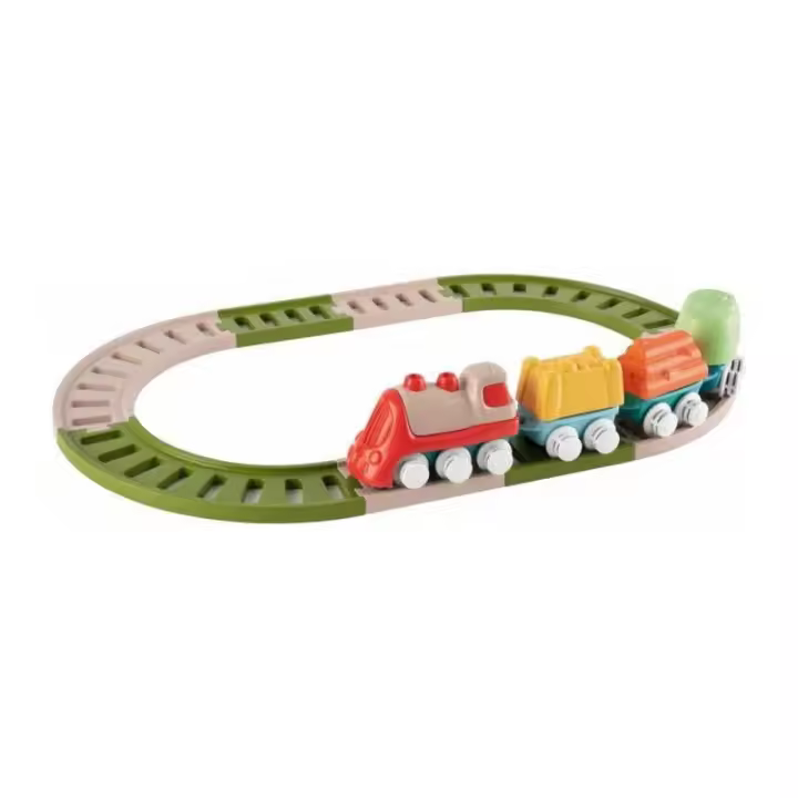 Chicco SET CIRCUITO TREN ECO BABY - Juego de Construcción de Tren - Juguetes Ecológicos y Sostenibles - 1