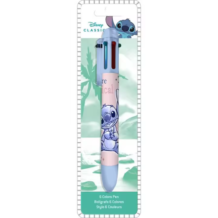 Boligrafo 6 colores Stitch You Are Magical, Color Rosa, Kids Euroswan - Kiglam - 1
