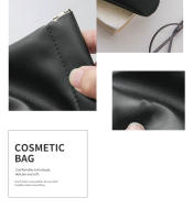 Set De 2 Bolsas De Maquillaje Miniatura De Cuero PU Bolsa De Viaje Portátil Para Labiales Monedas Y Tarjetas Con Cierre De Punta - details 4
