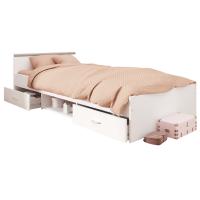 Miroytengo Cama juvenil Village 2 cajones 1 hueco color blanco y gris dormitorio habitación infantil 90x200 cm - details 0
