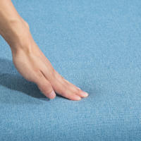 HOMCOM Sillón Relax Sillón de Salón con Reposapiés Butaca para Dormitorio sin Brazos con Patas de Acero en Forma de Cruz para Sala de Estar Azul Claro - details 3
