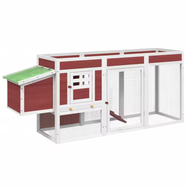 vidaXL Gallinero Jaula de Gallinas Caja Nido Jardín Color Gris,  Marrón,  Moca y mas - 1