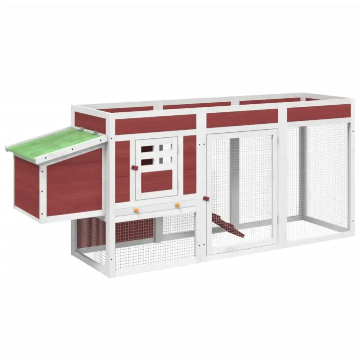 vidaXL Gallinero Jaula de Gallinas Caja Nido Jardín Color Gris,  Marrón,  Moca y mas - 1