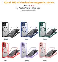 Funda Protectora Completa 360 Para iPhone 14 15 pro Max 11 12 13Pro 14Plus 15Plus Con Montaje En Coche Magnético Y Pantalla Transparente Anti-Scratch Dual Layer Non-Slip - details 0