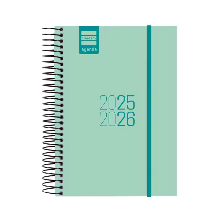 Finocam - Agenda Espir Curso 2025 2026 Turquesa Septiembre 2025- Agosto 2026 (12 meses) Catalán - 1