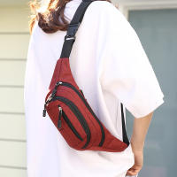 Bolsa De Cintura Para Hombres Impermeable Estilo Coreano Bolsa De Deporte Al Aire Libre Bolsa Transversal De Banano Monedero De Malla De Lona Material Principal Polyester - details 3
