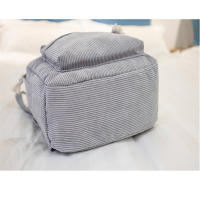 Mochila De Corduroy Personalizada Para Mujer Estilo Clásico Campus Antirrobo Con Mangueras Suaves Bolsa De Escuela Para Adolescentes Unisex - details 5