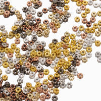 500pcs De 4mm Perlas Espaciadoras De Flor Para Hacer Joyas Pulseras Collares Suministros De Manualidades Accesorios De Metalurgia - details 4