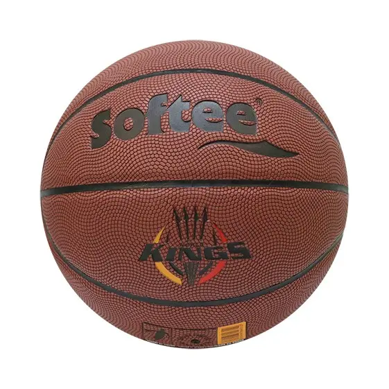 balón baloncesto softee cuero color marrón tamaño 7 - 1