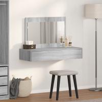 Mesita de tocador colgante de vidaXL Gris Sonoma 100x40x70 cm - details 2