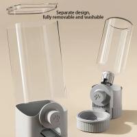 Nueva Tepy Alimentador Y Dispensador De Agua Automático Para Mascotas Colgante Contenedor Con Cuenco Para Cages Color Gris - details 3