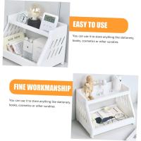 Estante De Almacenamiento Multicapa Para Escritorio Minimalista Organizador De Cosméticos Y Suministros Ecológico De Plástico Para Dormitorio Y Oficina - details 0