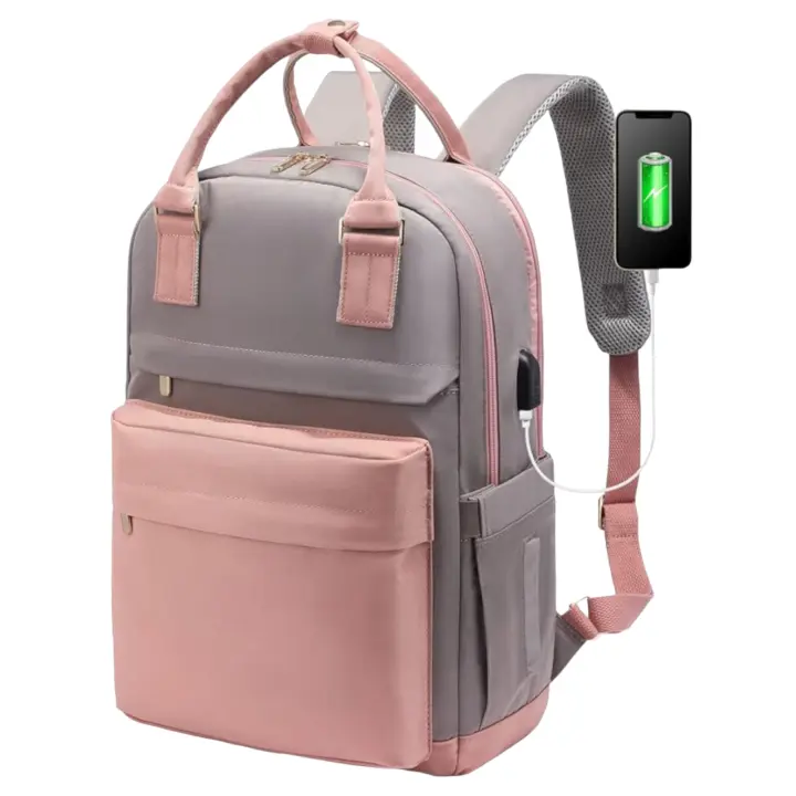 ZVD Mini Backpack for Women Stylish Waterproof Backpack Purse with USB Port, Cute Bookbag for College School Travel - 1