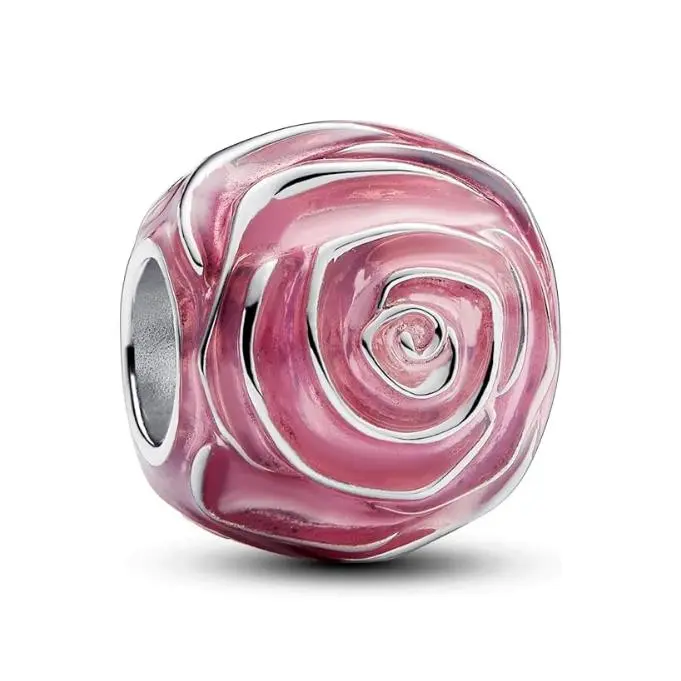 Pandora Moments - Colgante de Plata de Lei with Corazón De Rosa, Comes with embalaje de Caja De Regno original. - 1