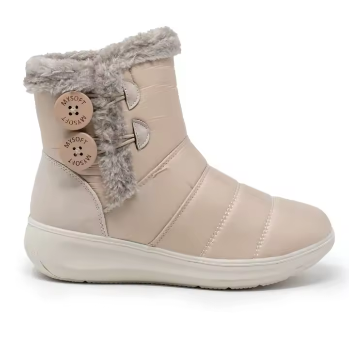 MY SOFT 23M565 Botines casual  mujer 30450 23I BOTIN BOTIN CIERRO BOTONES BEIGE - 1