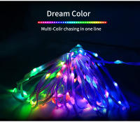 Luces De Navidad Faeirys LED Cadena Bluetooth WS2812B RGBIC Direccional Música Garlanda Decoración De Fiesta Boda USB DC5V Control Remoto Y APP - details 1