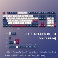 Keycaps De PBT Perfiles Cherry Para Gaming Teclado Mecánico MX Switches Layout ISO Minimalista Para GMK87 AULA 75 126 Teclas - details 25