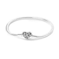 Pulsera De Plata Esterlina 925 Con Estrella Luna Mariposa Corazón Y Puño De Zirconia Para Mujer Pulsera De Moda Para Fiestas Y Joyería DIY - details 25