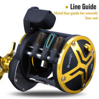 Carrete De Pesca En El Agua Salada Sougayilang Carrete De Arroqueo Con Carril Para Barco Oceánico Carrete De Pesca Redonda Para Baitcasting Pesca En Oceano - details 8
