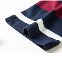 Camisa Polo Casual Para Hombres De Hilo Tejido Manga Corta Color Sólido Moda Top Transpirable Para Verano - details 10