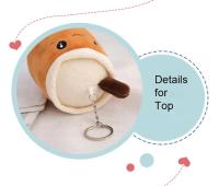 Muñeco De Peluche Boba Té Con Bolas De Arroz Blanco Y Marrón Llavero De Cojín De Almohada Suave Juguete Colgante Para Mochila Regalo - details 10