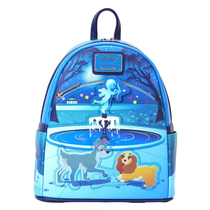 Mochila 70th Anniversary La Dama y el Vagabundo Disney Loungefly 26cm - 1