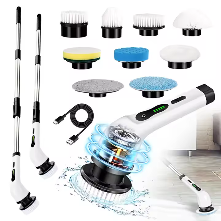 BIT Limpiador eléctrico Spin Turbo Scrubber cepillo de limpieza inalámbrico limpiador de baño - 1