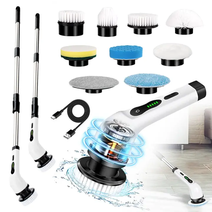 BIT Limpiador eléctrico Spin Turbo Scrubber cepillo de limpieza inalámbrico limpiador de baño - 1