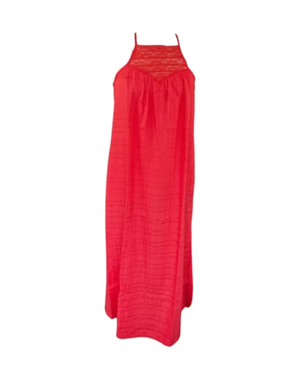 Vestido largo Superdry coral de lino para mujer - 1