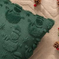 Funda De Cojín Navideña De 18x18 Pulgadas En Pelo Sintético Falso De Hombre De Nieve Para Sofá Y Silla Decoración De Invierno Para Sala De Estar - details 4