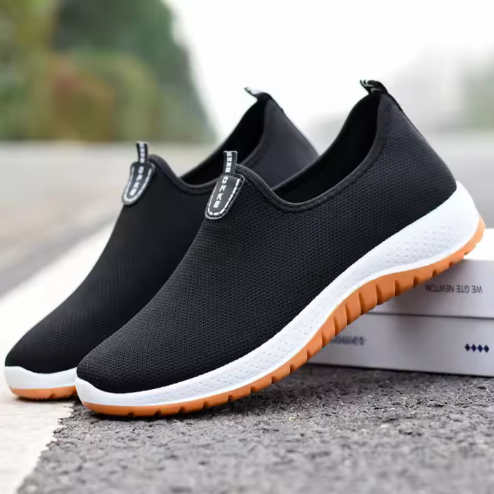 Zapatos de tela nuevos para hombre, zapatos para caminar, zapatos casuales cómodos, zapatos de tela sin cordones, zapatos de tela antiguos de Beijing - 1