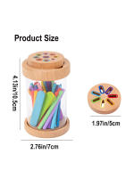Juego De Colores 2 En 1 Con Copas De Acrílico Transparentes Y Tapa Juguetes Educativos Para Niños De 3-6 Años - details 6
