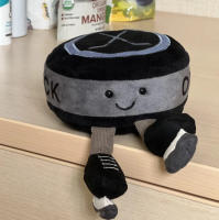 Muñeca De Goma Jelly Cat 10cm Serie De Hockey En Hielo Peluche Interactivo Resistente Mordida Juguete Para Mascotas Regalo De Navidad - details 0