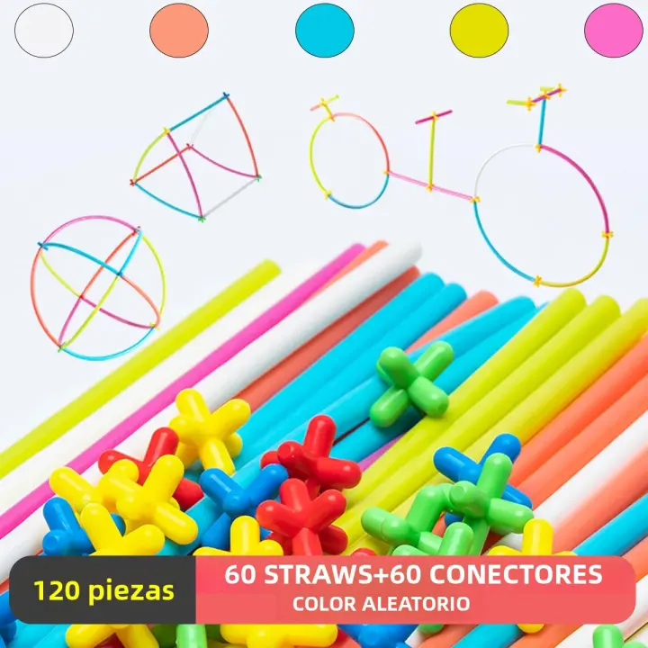 Bloques De Construcción Inteligentes Para Niños Morandi Con Succión Y Tubo Juguete De Puzzle DIY De Casa De Plástico Seguro Para Edad 4-6 Años - 1